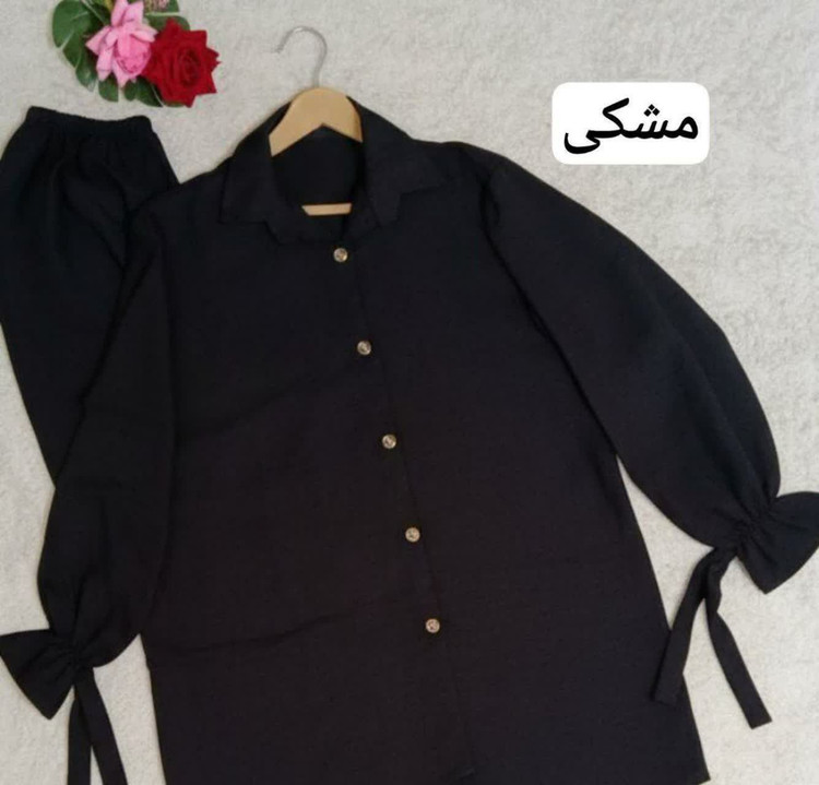 ست مانتو شلوار قواره دار وبلند فری سایز